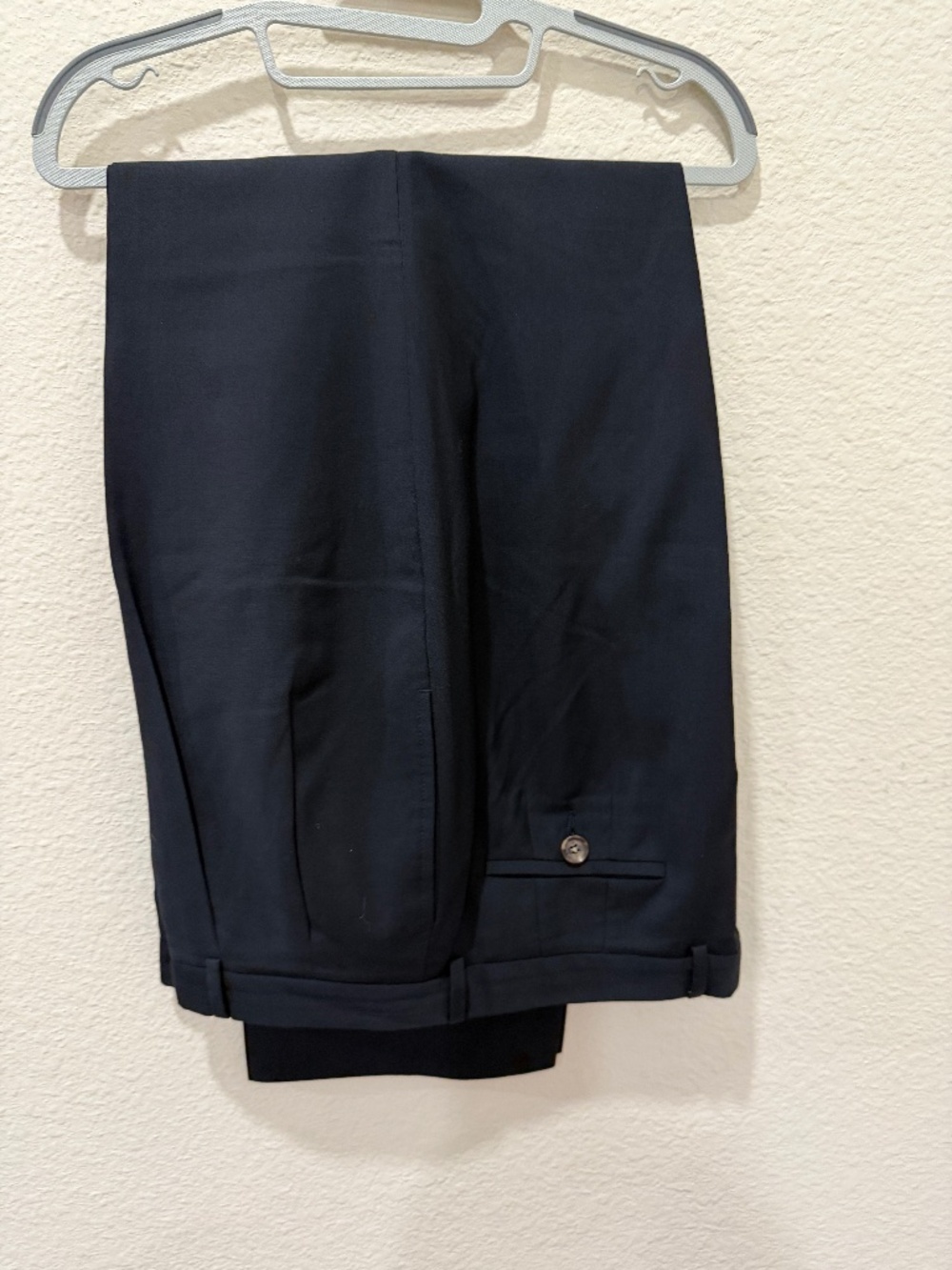 Ladies Faconnable Black 100% Wool Slacks size 16 - Good